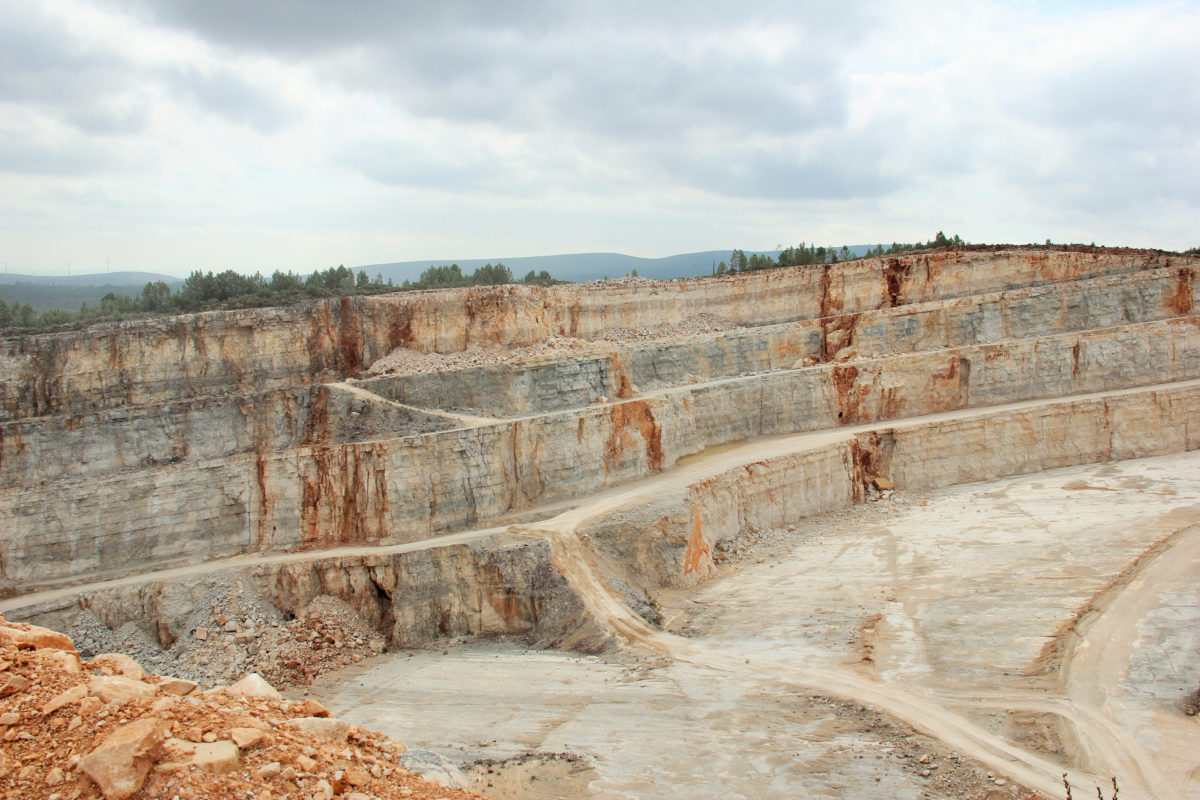 Pedreira de pedra calcária