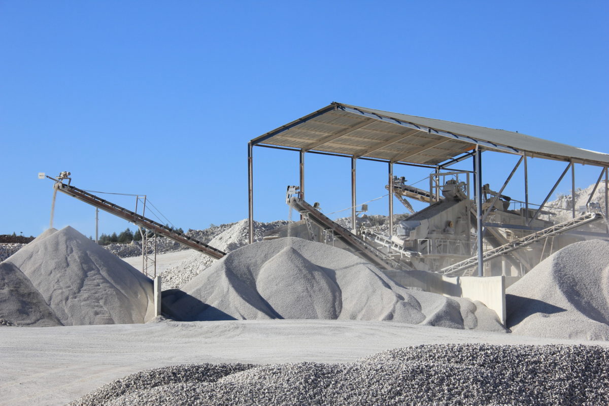 Produção de britas