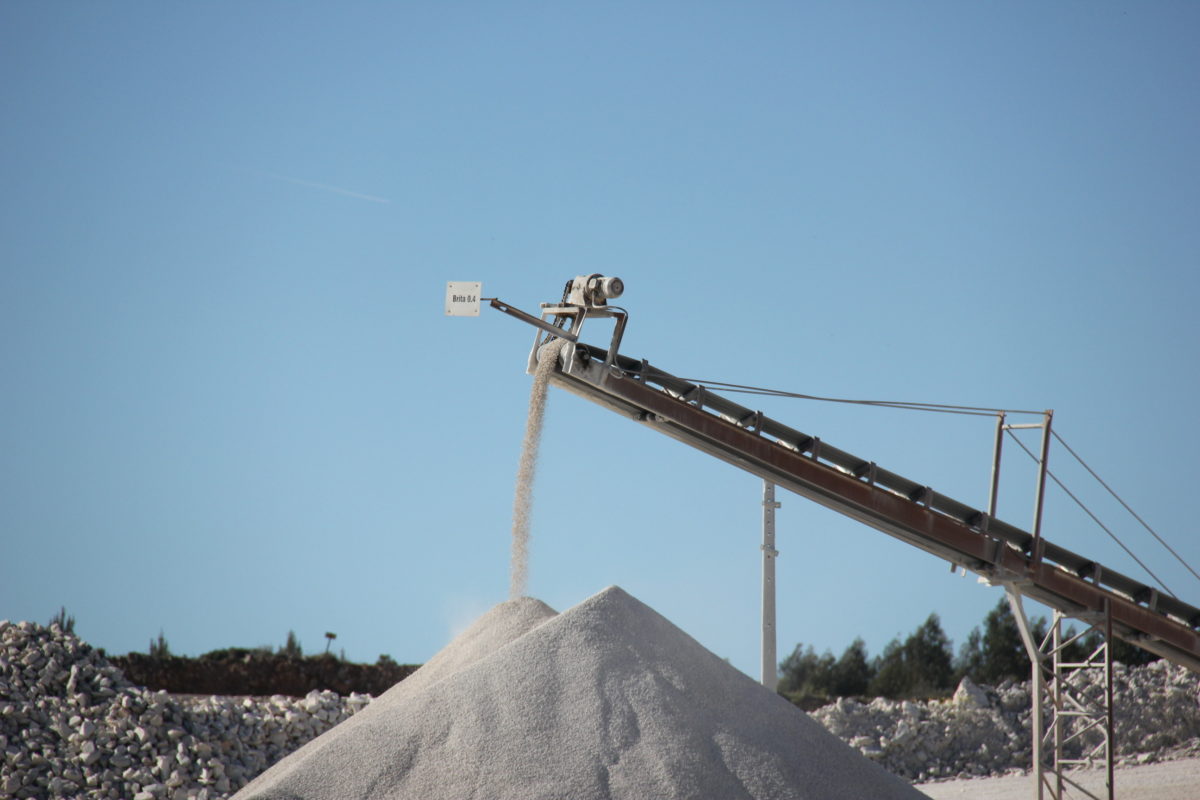 Produção de britas