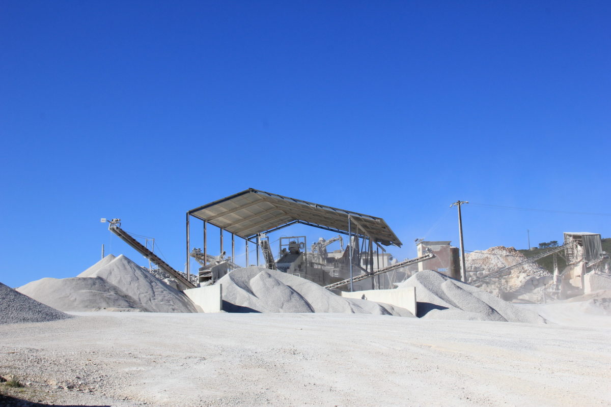 Produção de britas